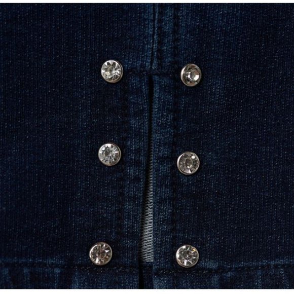 Quacker Factory Pull-On Crop Pants w/ Bling Stones - Picture 3 of 4